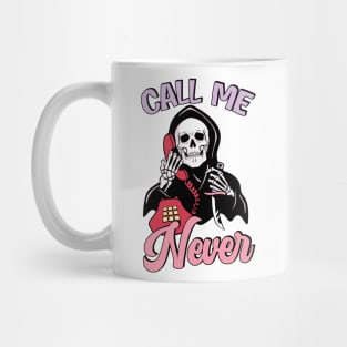 "Call Me Never" Ghostface Mug